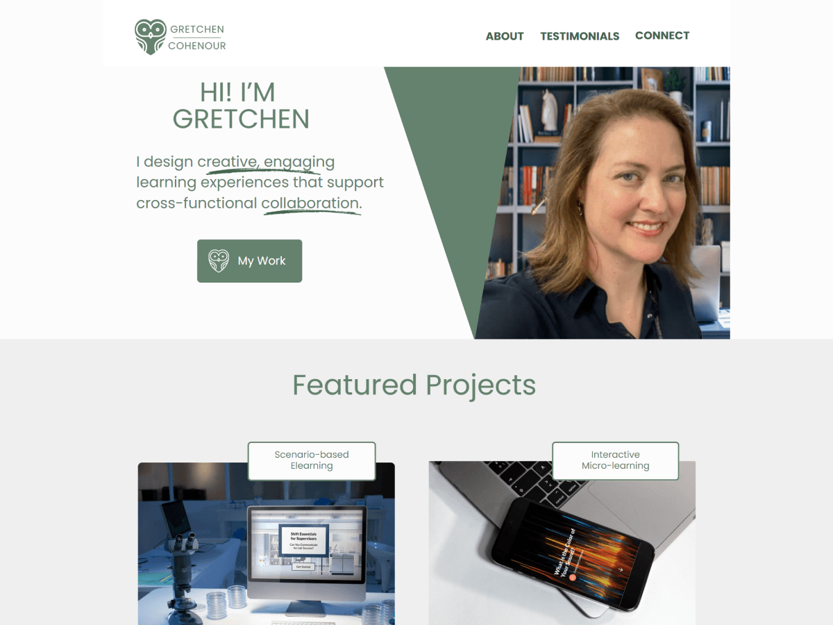 Gretchen Cohenour's portfolio homepage